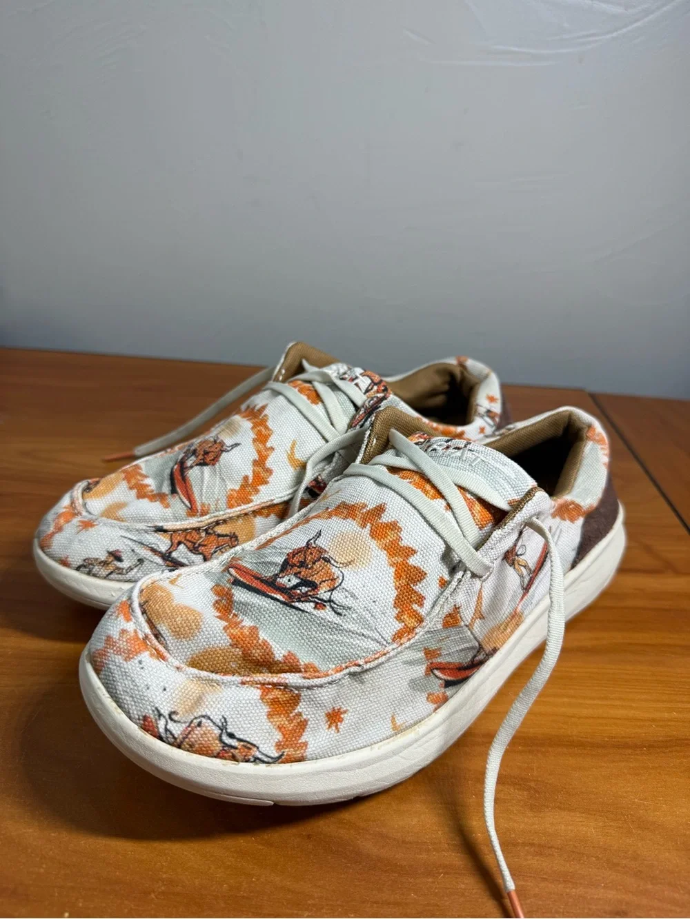 Ariat Women Western Aloha Hilo Shoe 10044521 Loafer Comfort Surfing Bull Size 11